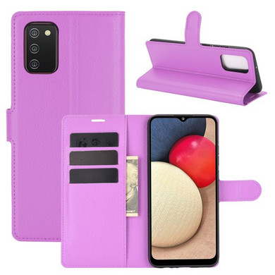 Galaxy A02S      Pu Wallet Case    [Purple]