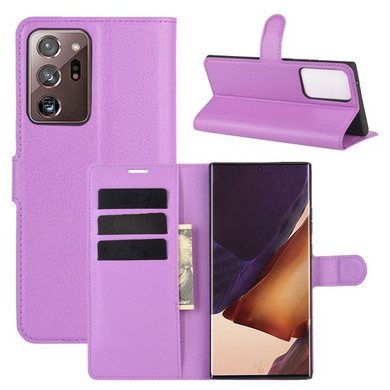 Galaxy Note 20 Ultra      Pu Wallet Case    [Purple]