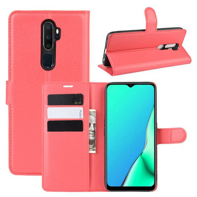 Oppo A5 2020/A9 2020      Pu Wallet Case    [Red]