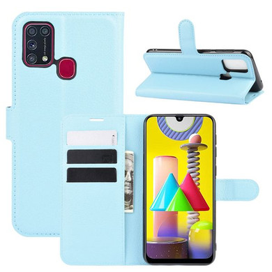 Galaxy M31      Pu Wallet Case    [Lightblue]