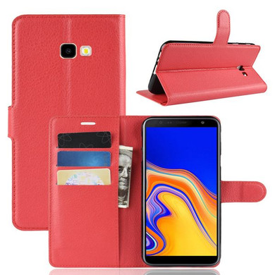 Galaxy J4Plus/J4+      Pu Wallet Case    [Red]