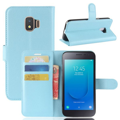 Galaxy J2 Core      Pu Wallet Case    [Lightblue]