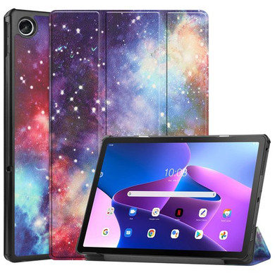  Lenovo Tab M10 Plus (3rd Gen) TB125    Designer Tri-Fold Case      Galaxy