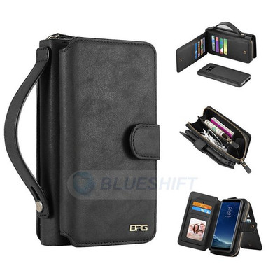 Samsung Galaxy S8      Deluxe Zipper Case    Black