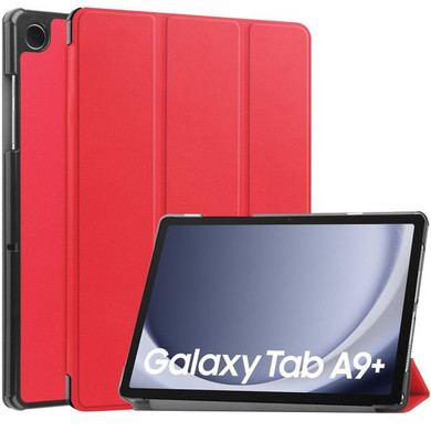Samsung Galaxy Tab A9+ X210    Tri-Fold PU Case    Red