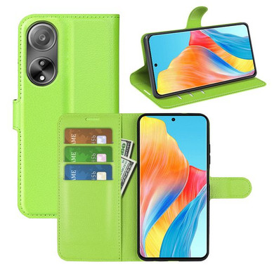 Oppo A98 5G      Pu Wallet Case    [Green]