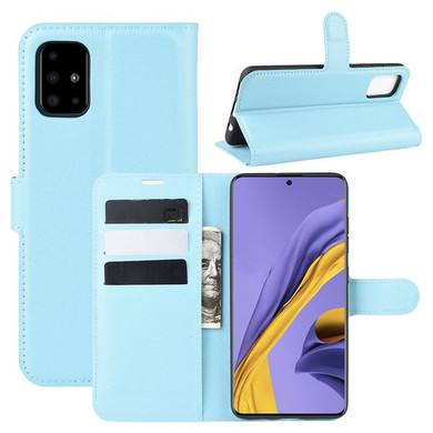 Galaxy A51      Pu Wallet Case    [Lightblue]