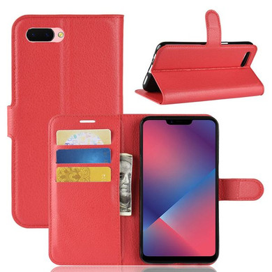 Oppo Ax5      Pu Wallet Case    [Red]