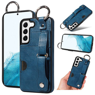 Samsung Galaxy S22      Hand Strap PU Card Case    Navy