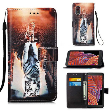 Samsung Galaxy Xcover 5      Designer PU Case      Cat&Tiger