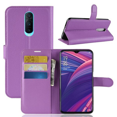 Oppo R17 Pro      Pu Wallet Case    [Purple]