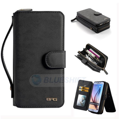 Samsung Galaxy S6 Edge Plus      Deluxe Zipper Case    Black