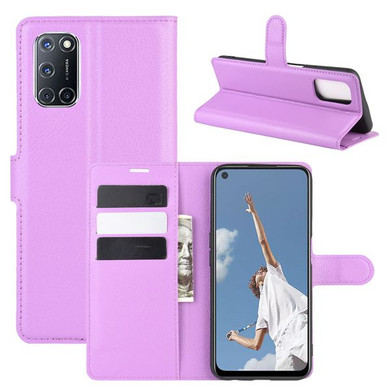 Oppo A52/A72      Pu Wallet Case    [Purple]