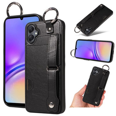 Samsung Galaxy A05      Hand Strap PU Card Case    Black