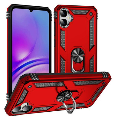 Samsung Galaxy A05      Military Armour Ring Case    Red