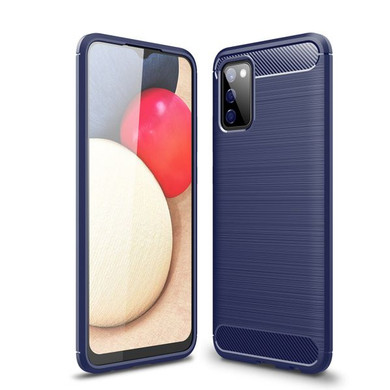 Samsung Galaxy A02S      Carbon Fibre Case    Navy