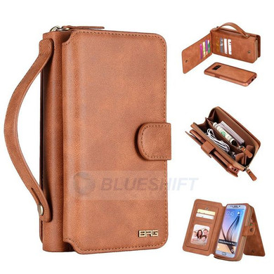 Samsung Galaxy S6 Edge Plus      Deluxe Zipper Case    Brown