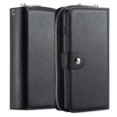 Samsung Galaxy S20      Zipper Wallet Case    Black