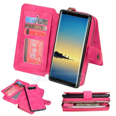 Samsung Galaxy Note 8      Deluxe Zipper Case    Rose