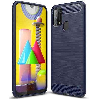 Samsung Galaxy M31      Carbon Fibre Case    Navy