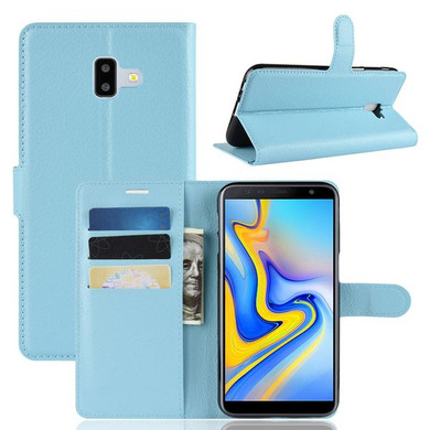 Galaxy J6Plus/J6+      Pu Wallet Case    [Lightblue]