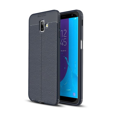 Samsung Galaxy J6Plus/J6+      Leather Texture Case    Navy