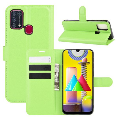 Galaxy M31      Pu Wallet Case    [Green]