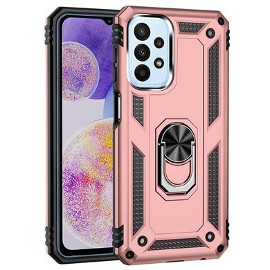 Samsung Galaxy A23      Military Armour Ring Case    RoseGold
