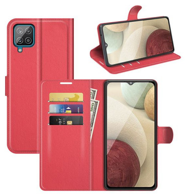 Galaxy M32 4G      Pu Wallet Case    [Red]