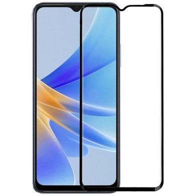 OPPO A17 Premium Full Cover Glass Screen Protector Black