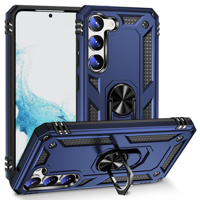 Samsung Galaxy S23      Military Armour Ring Case    Navy
