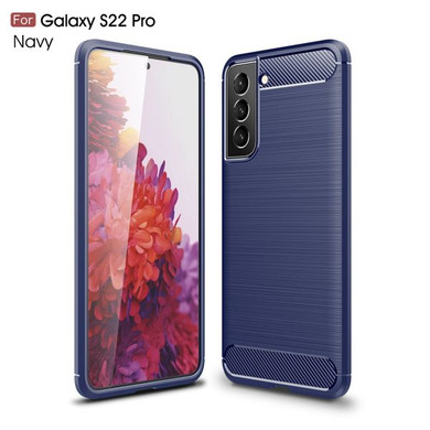 Samsung Galaxy S22+      Carbon Fibre Case    Navy