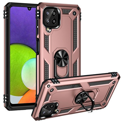 Samsung Galaxy M32 4G      Military Armour Ring Case    RoseGold