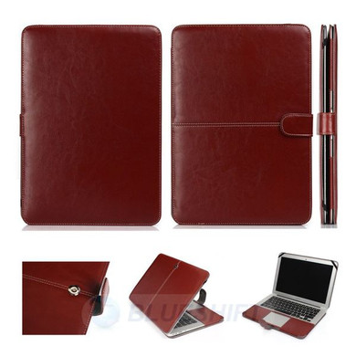 Apple MacBook Air 11" (2012-2015) A1465   PU Leather Case    Brown
