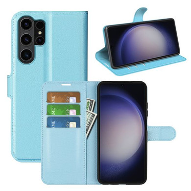 Galaxy S24Ultra      Pu Wallet Case    [Lightblue]