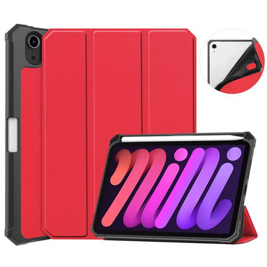 Apple iPad Mini 8.3" 2021 (6th Gen)    Pen Holder Case    Red