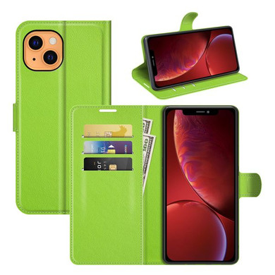 Iphone 13      Pu Wallet Case    [Green]