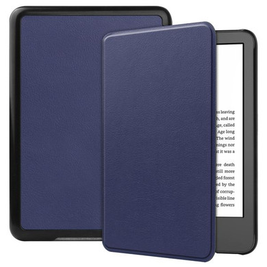 Kindle Touch 6" (11th Gen 2022) Folio PU Leather Case Navy