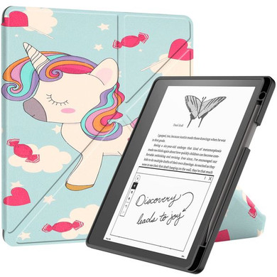Kindle Scribe Origami Case Unicorn