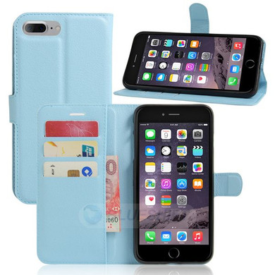 Iphone 7Plus/8Plus      Pu Wallet Case    [Lightblue]