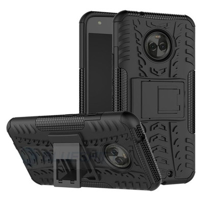 Moto X4 Heavy Duty Case Black