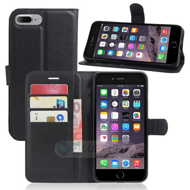 Iphone 7Plus/8Plus      Pu Wallet Case    [Black]