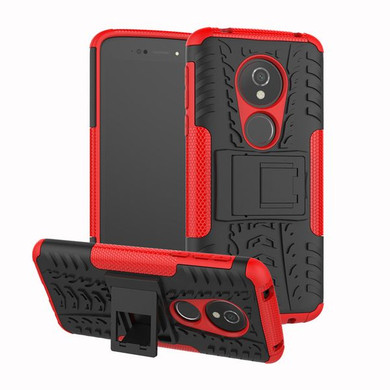 Moto E5/G6Play Heavy Duty Case Red
