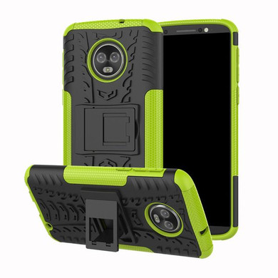 Moto G6 Plus Heavy Duty Case Green