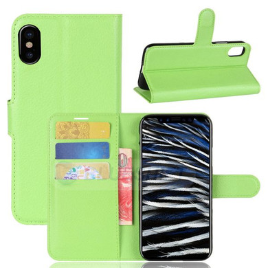 Iphone X/Xs      Pu Wallet Case    [Green]