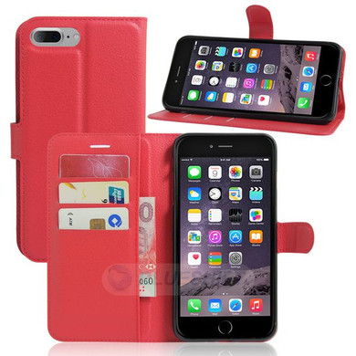 Iphone 7Plus/8Plus      Pu Wallet Case    [Red]