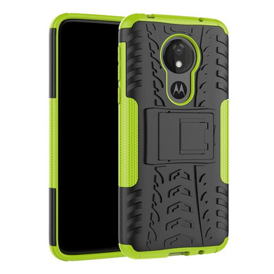 Moto G7 Power Heavy Duty Case Green