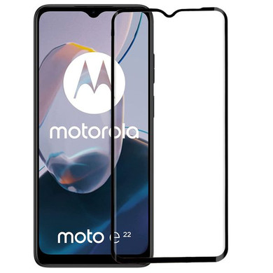 Moto e22i Premium Full Cover Glass Screen Protector Black