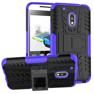 Moto G4 Play Heavy Duty Case Purple