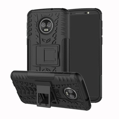 Moto G6 Plus Heavy Duty Case Black